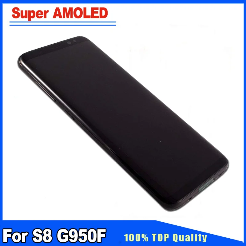 Супер AMOLED Качество для Samsung Galaxy S8 G950F G950 ЖК дисплей с рамкой полная сборка