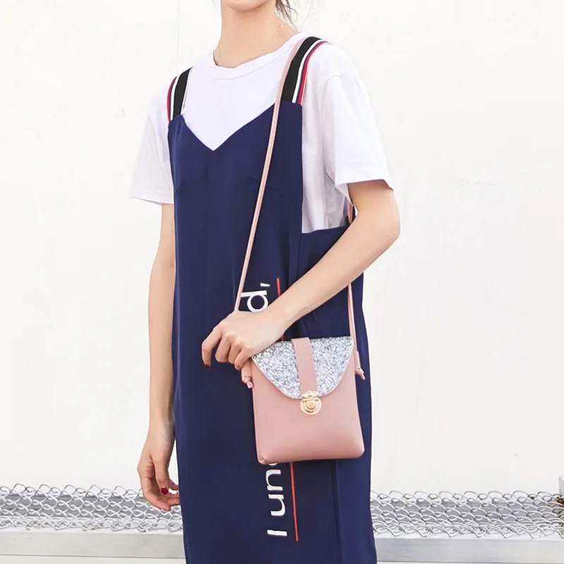 Маленькая сумка на плечо женские сумки 2019 корейский стиль мобильный телефон