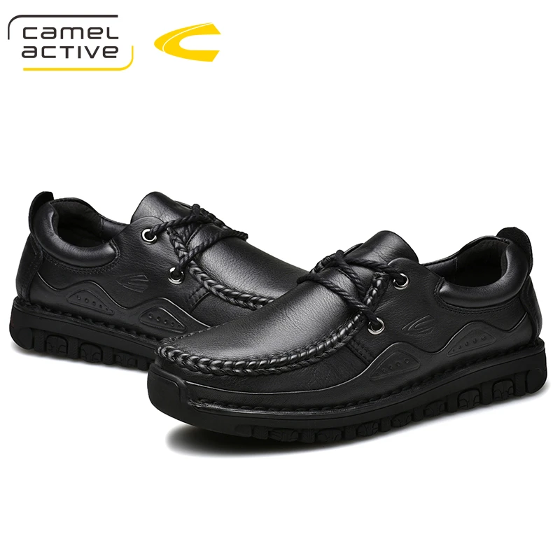 Camel Active New Men Casual Shoes Genuine Leather Lace-up Breathable Soft Autumn Flats Formal Plus Size | Обувь