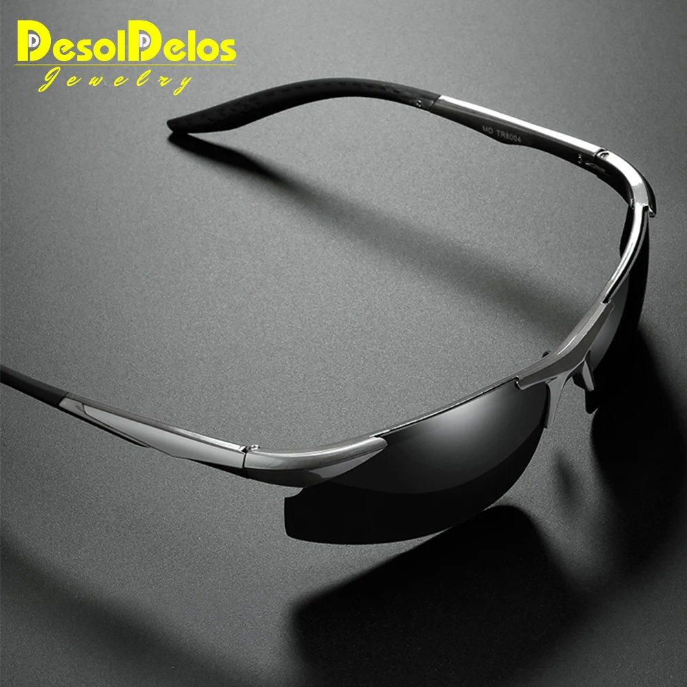 2019 спортивные поляризационные солнцезащитные очки без оправы TR90 ультралегкие
