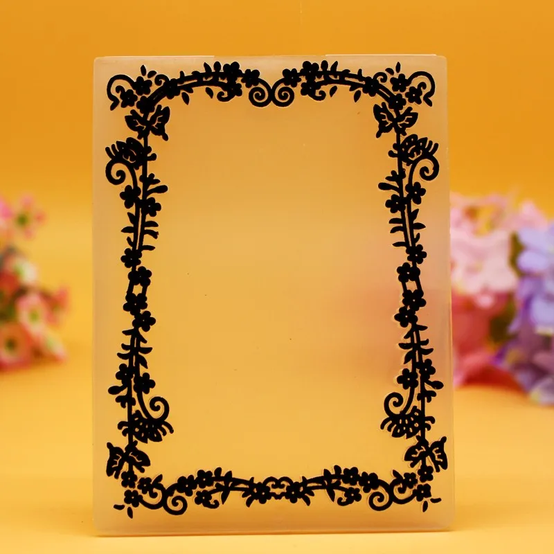 YLEF045 рамка пластиковая тиснение папка для трафаретов скрапбукинга DIY Фотоальбом