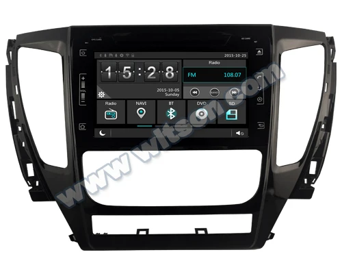 Автомобильный DVD 8 &quotемкостный сенсорный экран для Mitsubishi Pajero IV 2015 2018 V80 Facelift с