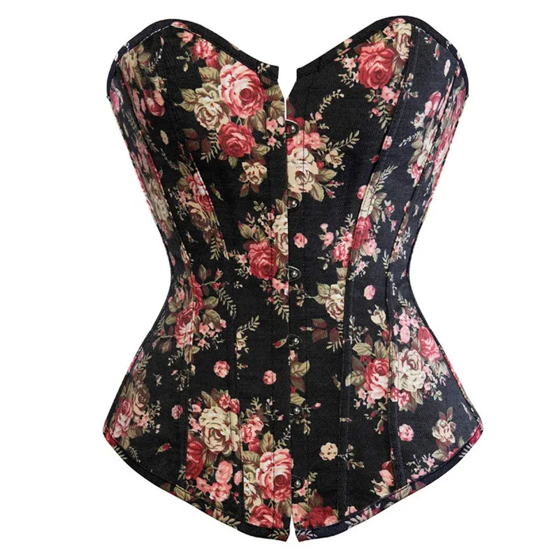 5804gray Модный женский корсет, винтажный, Цветочный, джинсовый, корсет, бюстье, на груди, бурлеск, сексуальное нижнее белье, топ, талия, Cincher, Корректирующее белье, синий - Цвет: 5804gray