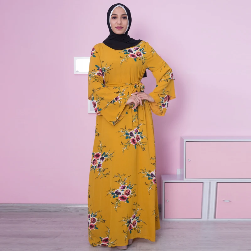 мусульманские платья 2018 ОАЭ Бангладеш кафтан Абаи Дубай Ислам Для женщин хиджаб