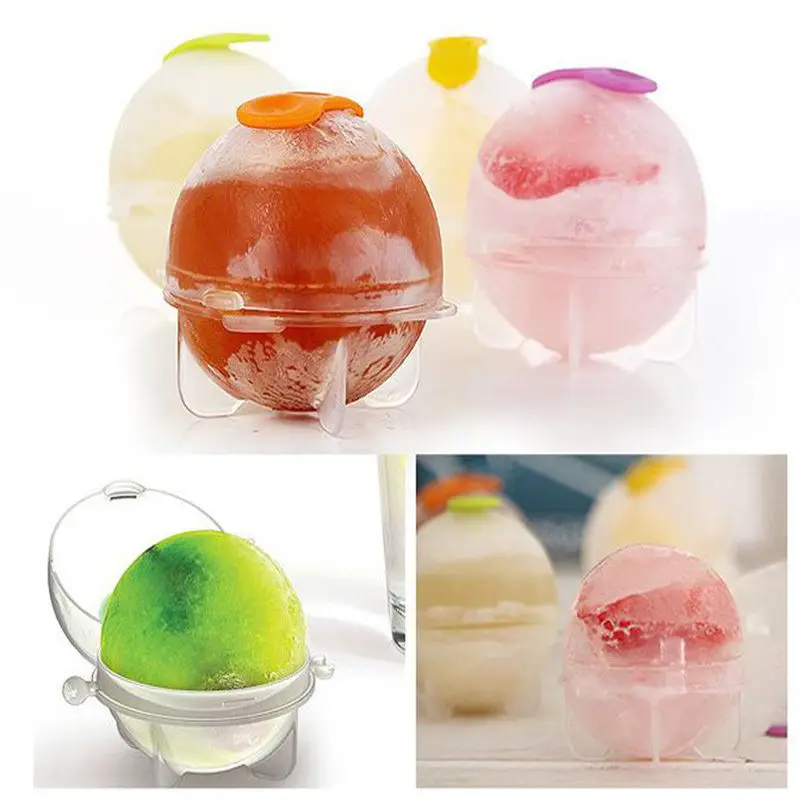 Прекрасный 4 шт ледяной кирпич круглый Сферический лоток кубик для вечеринок бар