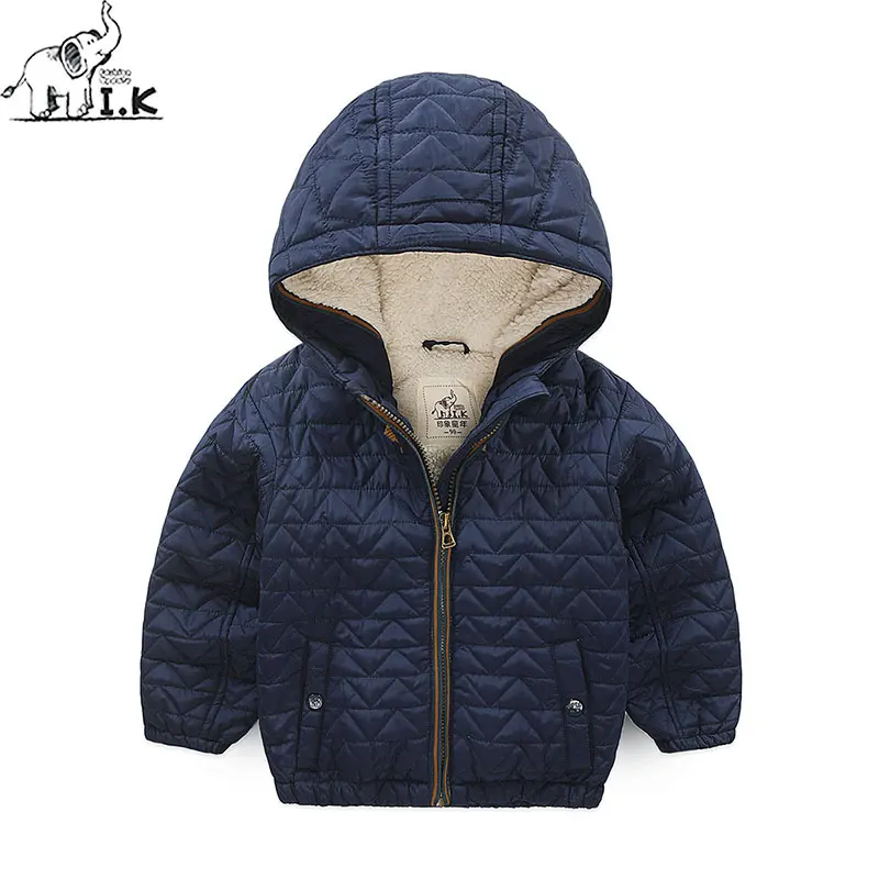 I.k парки для мальчиков зимние толстовки с капюшоном одежда длинным рукавом Outwearcoat