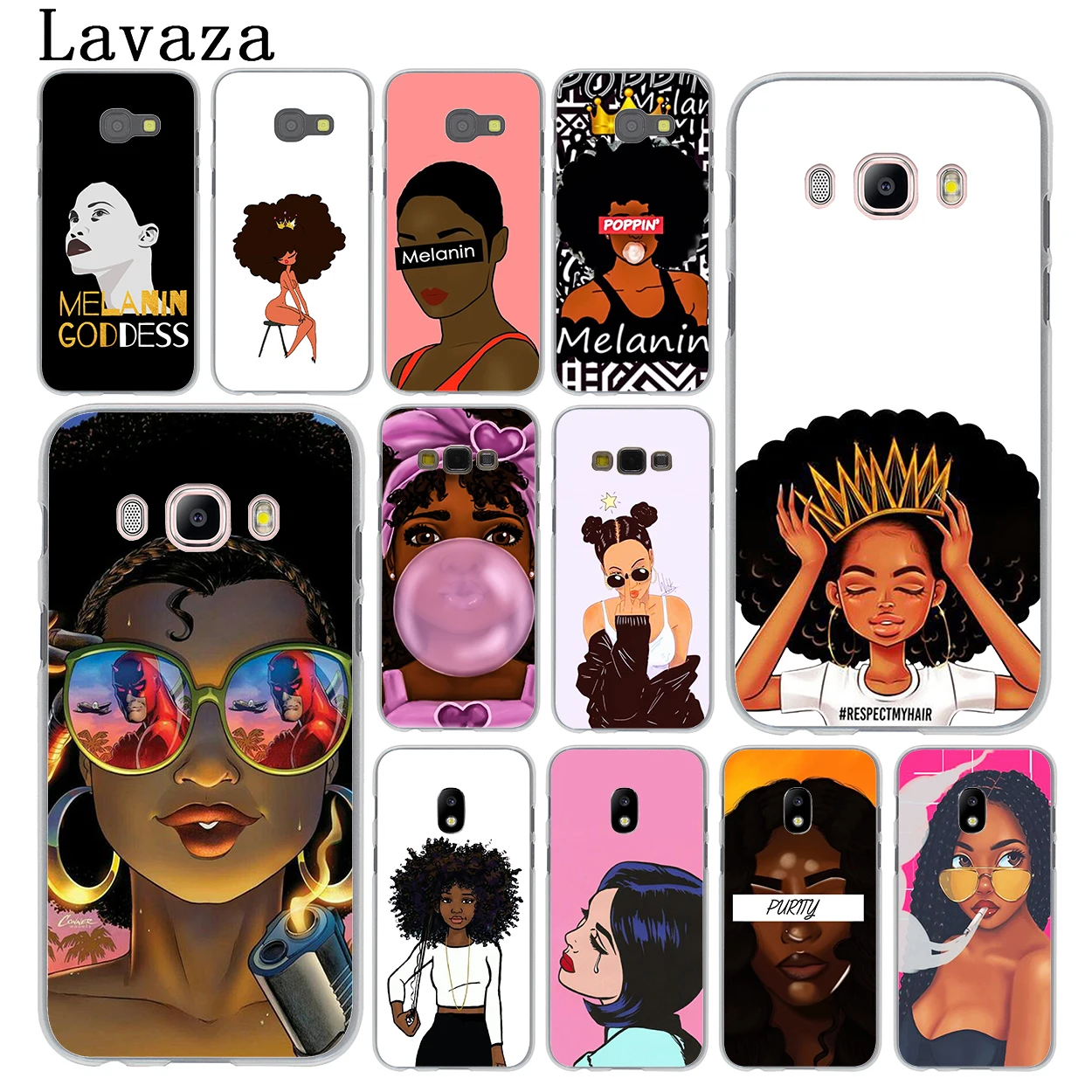 Африканская красавица афро затяжки Черный Девушка телефон чехол для Samsung Galaxy J8 J7