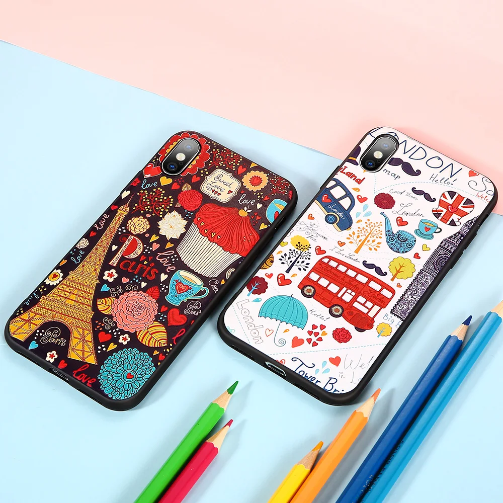 Милый чехол KISSCASE с узором для Huawei Mate 20 10 Lite P20 P30 P10 Pro мягкий Honor 9 8 Y9 P Smart 2019 |