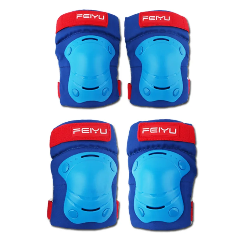 

4 in 1 Cycling Protection Set Kids Knee Elbow Wrist Safety Roller Skating Protective Pads Sport Skating Protective Gear Sets