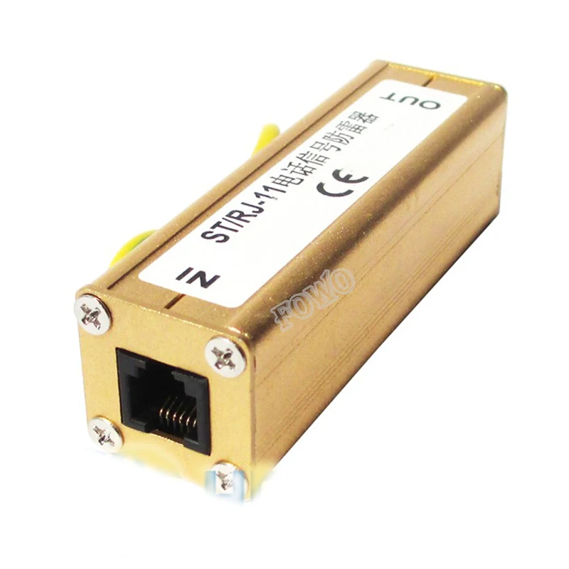 Телефонный факс RJ 11 RJ11 Защита от перенапряжения гром молниеносное устройство