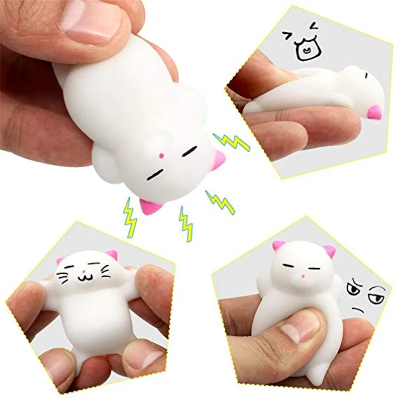 40 шт. милые животные Mochi Squishy кавайная Мини Мягкая сжимаемая игрушка ручная для