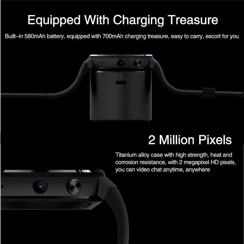 Смарт-часы 4G Android 7,0, 1 Гб+ 16 Гб ОЗУ, wifi, gps, 2 миллиона пикселей, умные часы, пульсометр, Bluetooth 4,0, часы для мужчин и женщин