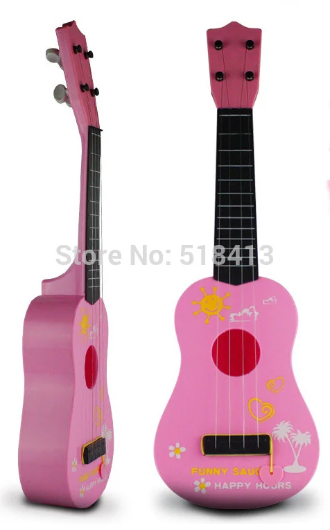 

Baby Toy Music Simulation Preschool Children Can Play Guitar Small Mini Puzzle String Type Unisex Plastic Educational 5-7 Years