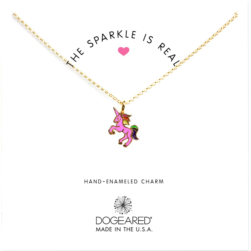 6 Стиль личность Единорог сплава ключицы с карты Цепочки и ожерелья s Радуга Цвет