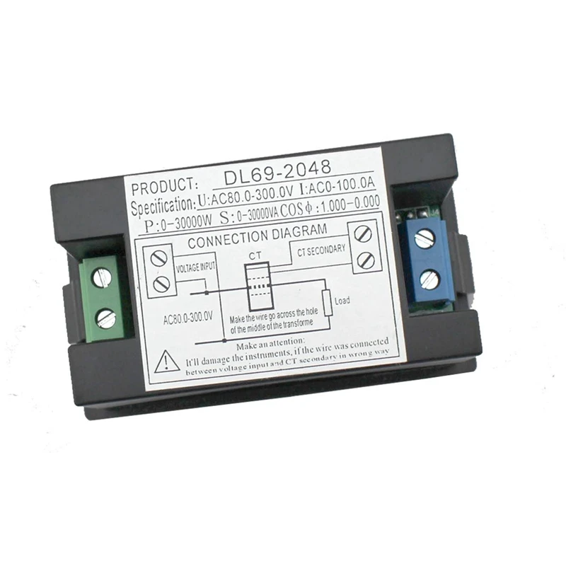 Горячая Dl69 2048 Ac 80 300V 100A Lcd Цифровой Многофункциональный Вольтметр переменного
