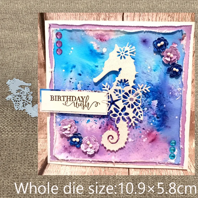 

XLDesign Craft Metal Cutting Die cut dies Flower seahorse decoration scrapbook Album Paper Card Craft Embossing die cuts