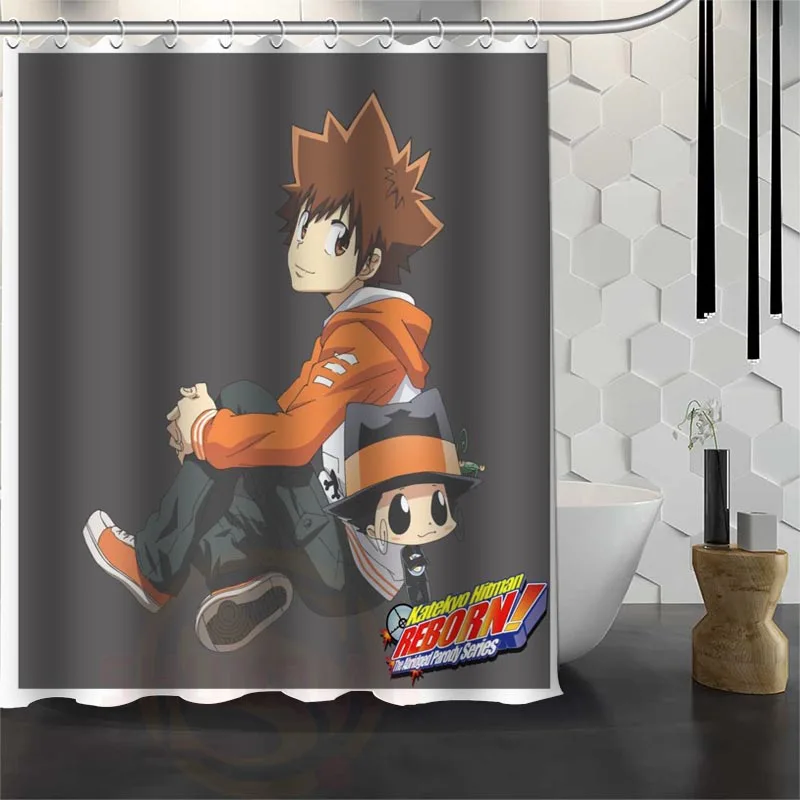 Custom Waterproof Bathroom HITMAN REBORN Shower Curtain Polyester Fabric 165X180cm 180X200cm P# | Дом и сад