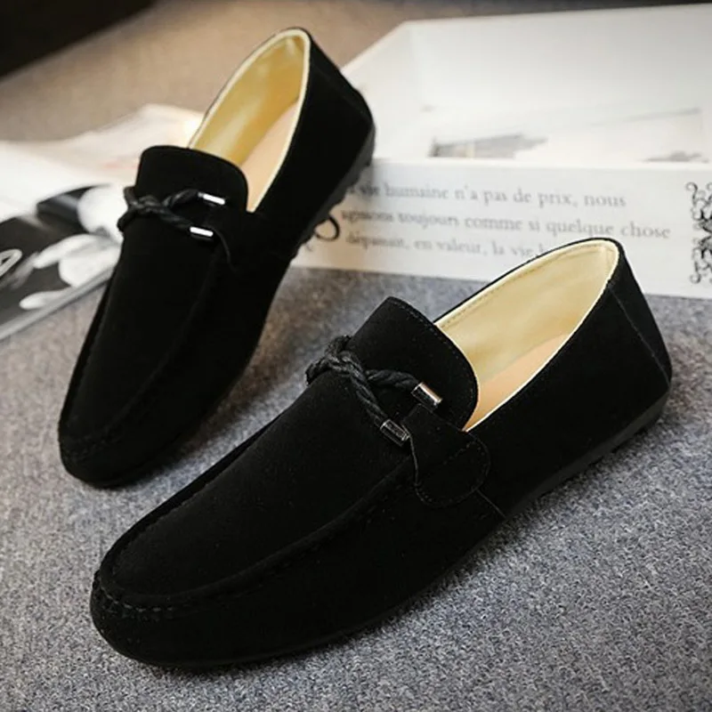 Men Shoes Flat Casual Vulcanize Slip On Loafers Male Sneakers Breathable Confort Light Leather Shallow Youth Boy | Обувь