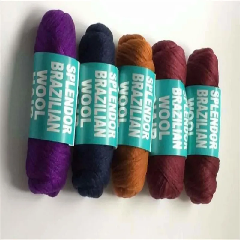 Оптовая продажа новые бразильские шерстяные волосы африканская пряжа для