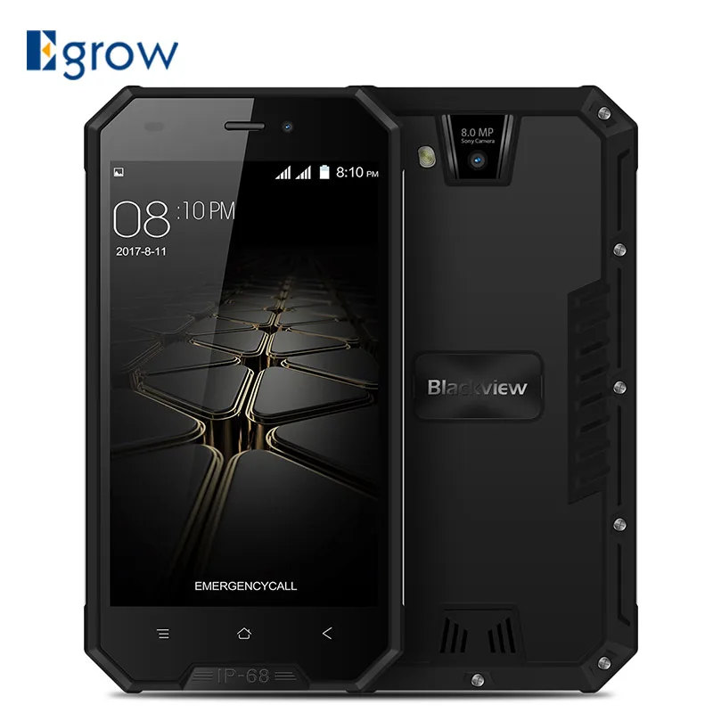Blackview BV4000 Pro IP68 Водонепроницаемый смартфон 8MP сзади Камера 4 7 &quotHD Android 0 ядра 2 GB + 16
