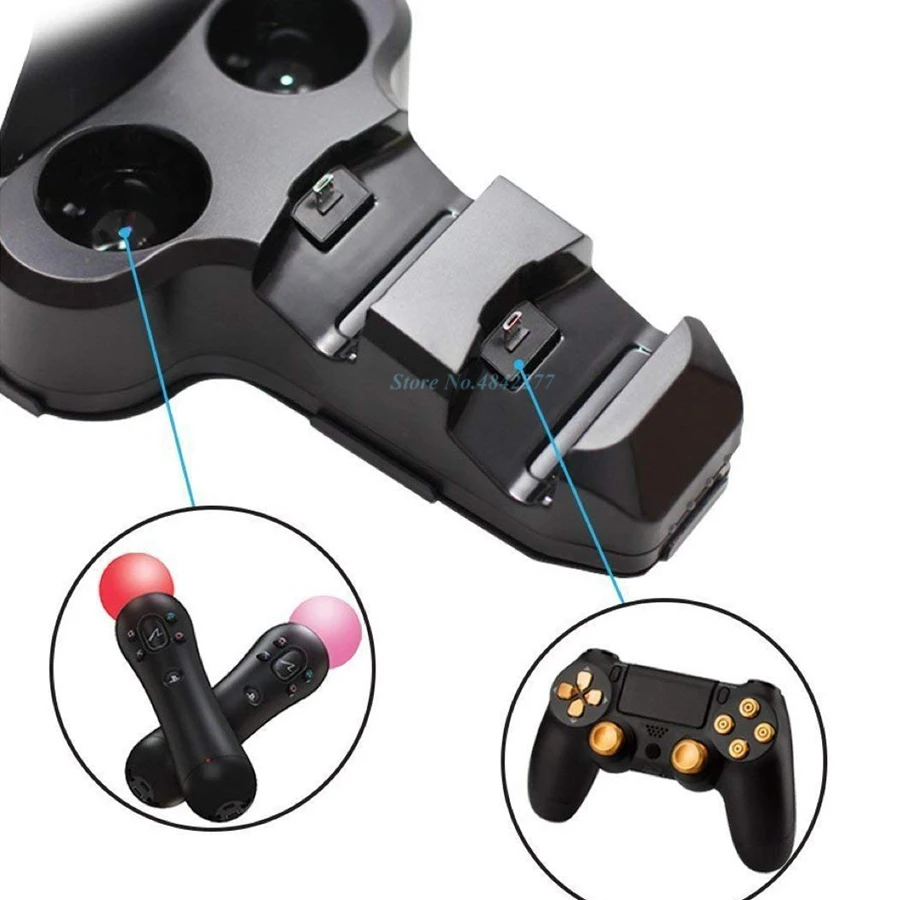 PS 4 VR джойстик зарядное устройство зарядная док станция игровая гарнитуры