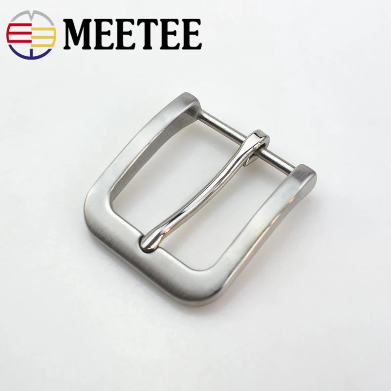 Meetee 35/40 мм сплошной Нержавеющая сталь в ковбойском стиле, с ремешком и пряжкой DIY Кожа Craft аппаратные средства металлический Для мужчин, аксессуары для кожаного ремня AP012