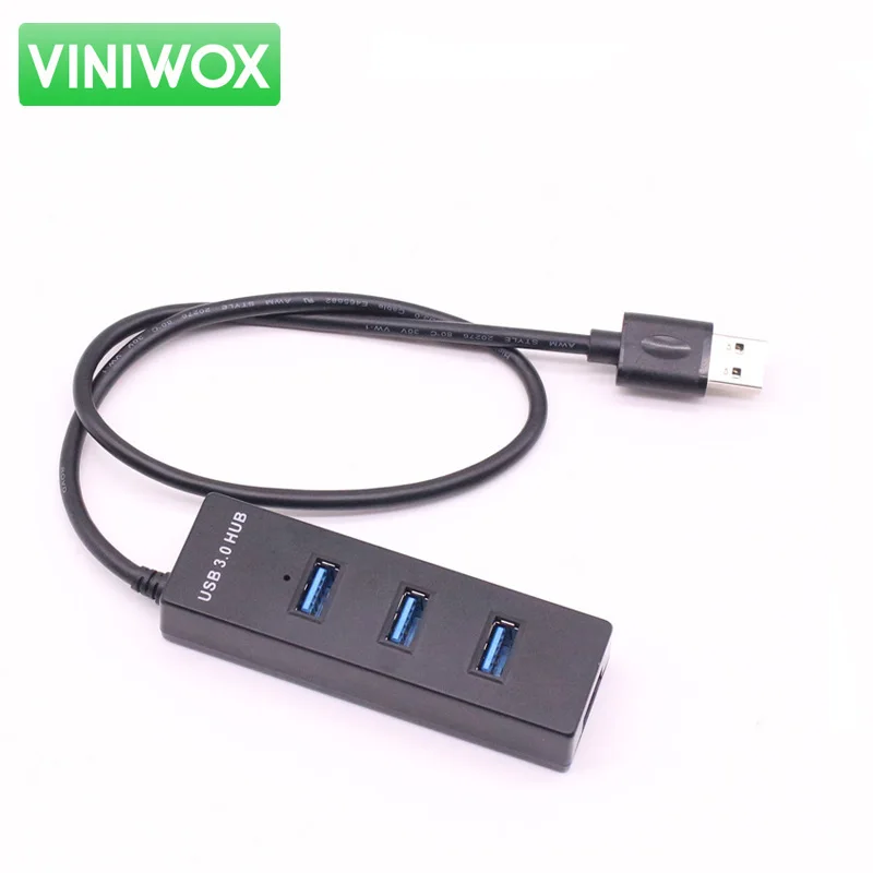 Портативный Micro 4 Порты USB 3.0 концентратор Внешний HUB разветвитель адаптер super