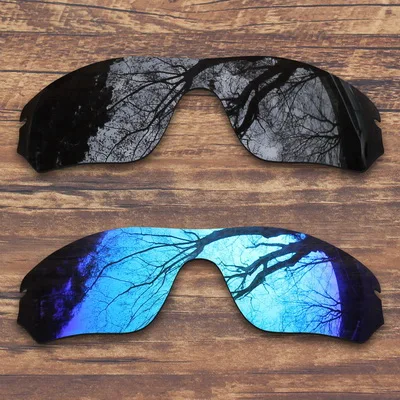 Black and Blue ToughAsNails поляризованные Сменные линзы для солнцезащитных очков с радаром Оукли-несколько вариантов - Цвет линз: Black and Blue