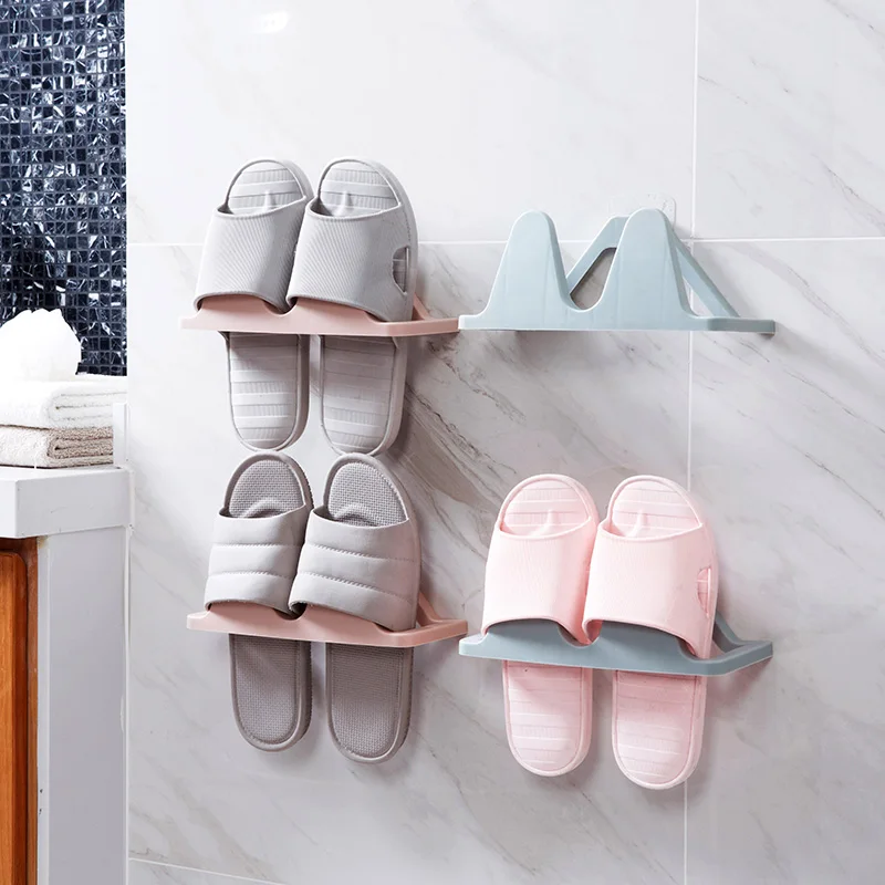 Настенный стеллаж для обуви ванной комнаты|Бутылки банки и коробки| |