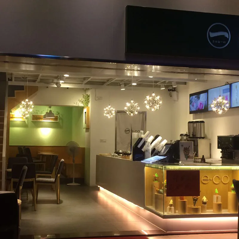 TZ Metal Pendant Lamp Modern LED Firework Ball Lights Silve Hanging Lamps Pendente iliminacao sala de jantar | Освещение