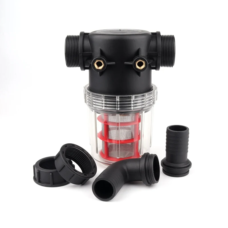 20 25 32mm 50Mesh Transparent Water Filter Garden Irrigation Filters Agriculture Visible Pipe Pre-Filter Pet Aquarium Filter