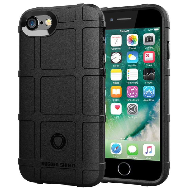 360 Degree Full Body Protection Case for IPhone 7 8 Soft TPU Thick Solid Armor Tactical Protective Cover | Мобильные телефоны и