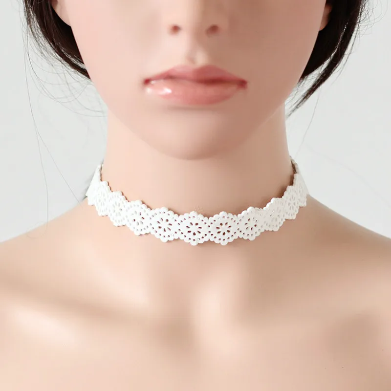 Женское короткое ожерелье чокер макси с цветком и горным хрусталем украшение для