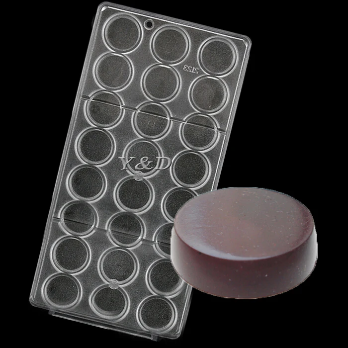 

Round Shaped Polycarbonate Hard Plastic Inject Poly-carbonate Chocolate Mould Sweet Candy Mold
