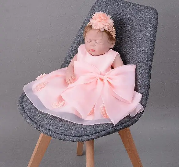 

55CM bebe reborn alive bonecas fashion Lifelike Reborn Baby Doll Girls all Vinyl Silicone and Princess dress child birthday gift