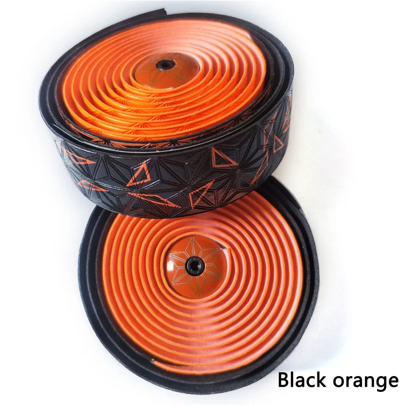 black orange Оригинальная supacaz гоночная лента для руля велосипеда шоссейного велосипеда силиконовая лента для руля гоночного велосипеда 7 цветов на выбор - Цвет: black orange