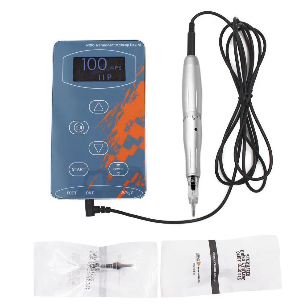 E BIOMASER BlackP100CQ003, Перманентный макияж, Ротационная Машина, тату для бровей, наборы, профессиональная ручка для бровей, подводка для глаз, губ, тату, набор - Цвет: E