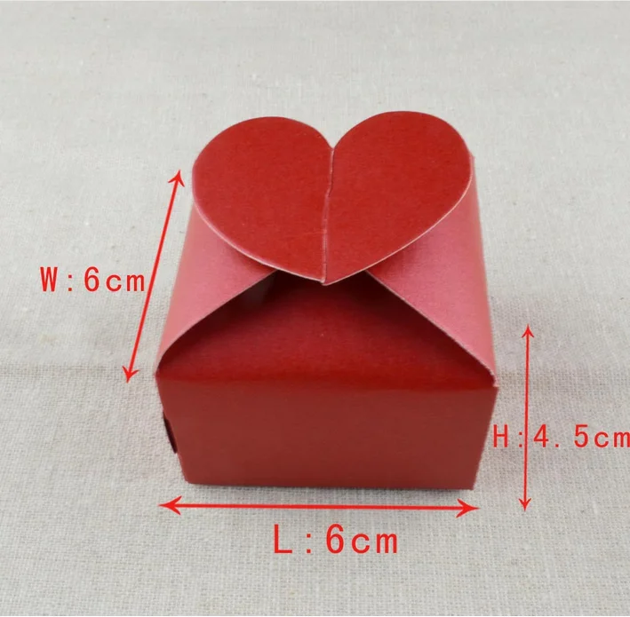 100 шт. белый/красный/розовый/бежевый/фиолетовый стиль сердца Квадратные
