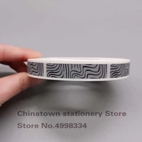 1000pcs 11x50mm manual scratch off sticker label zebra pattern tape in rolls code covering film