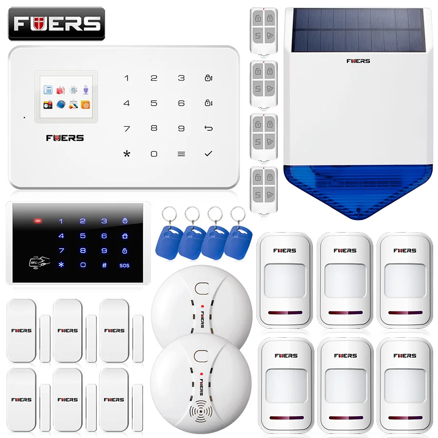 FUERS G18 GSM 99 беспроводной TFT дисплей система охранной сигнализации приложение