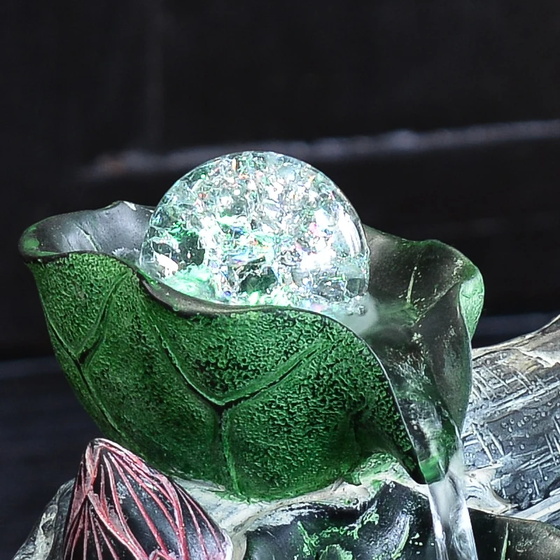 110 В-220 в фонтан для воды из натуральной смолы фэн шуй колесо хрустальный шар