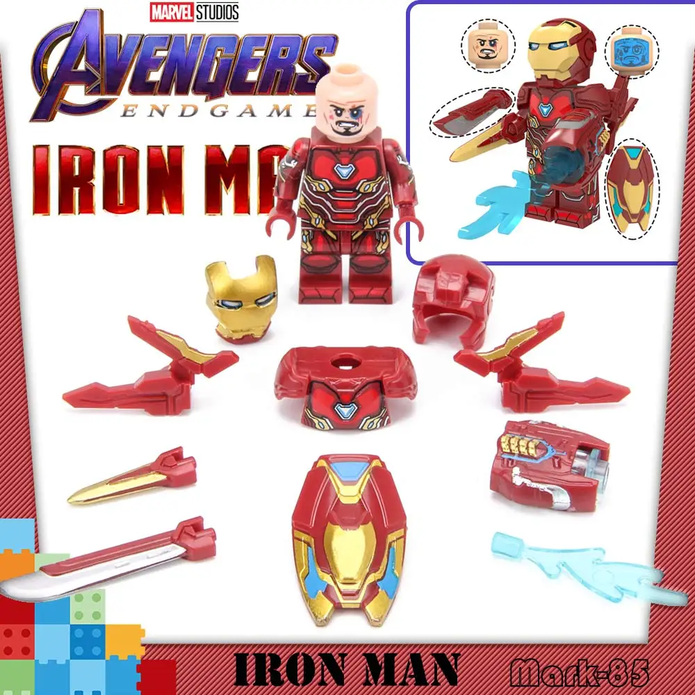 Marvel Мстители супер герой Тони Железный человек все знак Броня набор игрушка