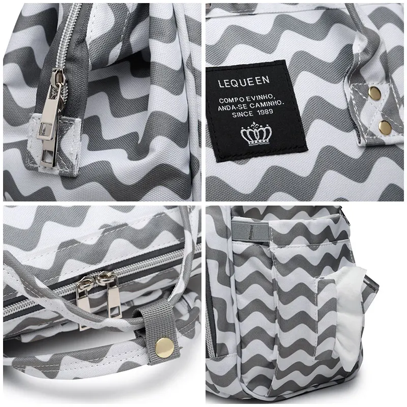 Женские рюкзаки LEQUEEN сумка для подгузников модная мам большая малышей кормления |