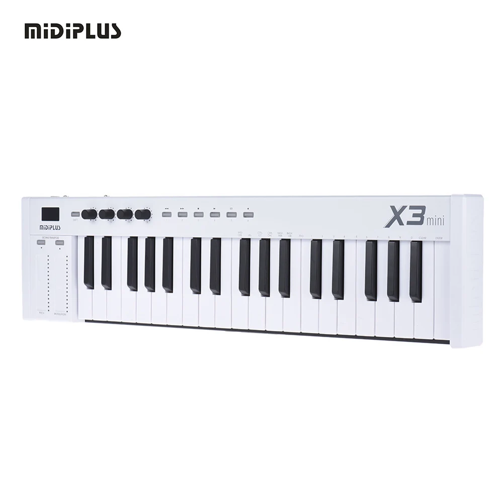 MIDIPLUS X3 mini 37-key USB MIDI клавиатура контроллер светодиодный дисплей с usb-кабелем