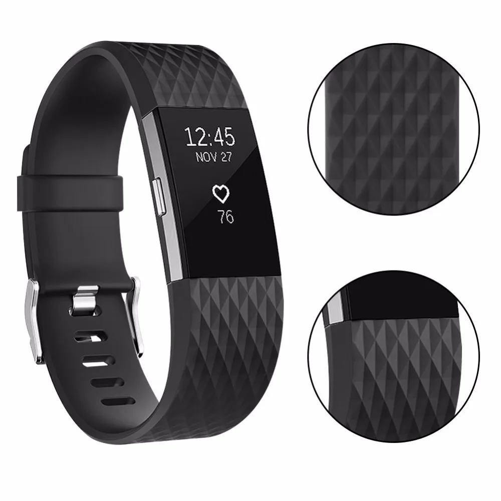 DUSZAKE F07 3D Браслет ремешок для браслета Fitbit Charge 2 Смарт часы силиконовые для браслета Fitbit Charge 2 ремешок для Fitbit Band