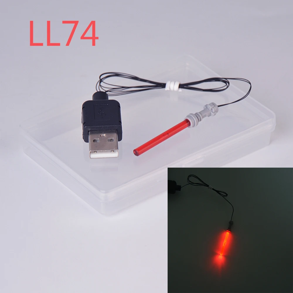 LL74 Lightailing брендовый светодиодный светильник комплект мечи, сделай сам, светильник, аксессуары для детских игрушек - Цвет: LL74