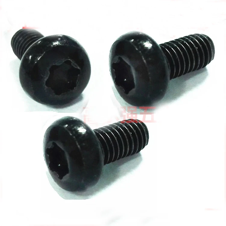 100 шт. черные болты с круглой головкой из углеродистой стали|head bolt|bolt round headtorx head