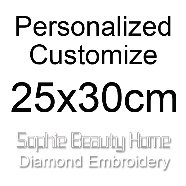 Sophie beauty, сделай сам, полная алмазная живопись, вышивка крестиком, персонализированная на заказ круглый мозаика, квадратная вышивка, фото на заказ, домашнее искусство - Цвет: 25x30cm