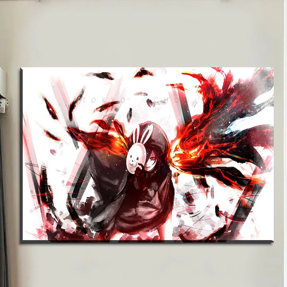 Модульный холст художественный постер Touka Kirishima Токийский Гуль картины для