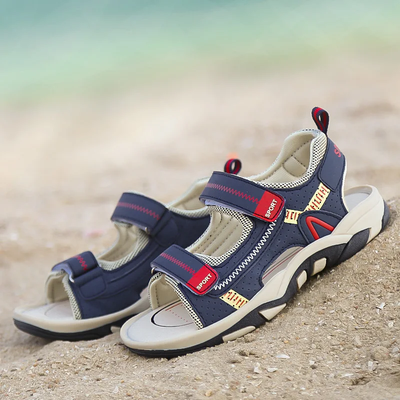 Детские сандалии для мальчиков; летние Волшебные сандалии; Chaussure Enfant Kinder Schuhe; Детские пляжные повседневные спортивные сандалии для мальчиков и девочек